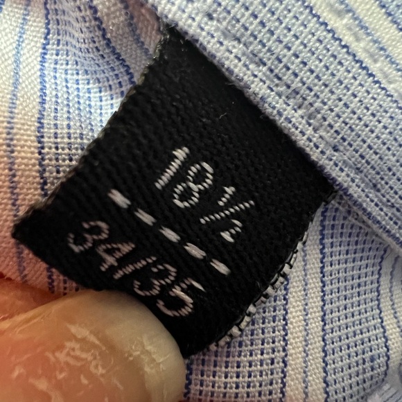 Forsyth of Canada Dress Shirt Button Up Men's Tailor fit Sleeve size 34/35- 18.5 - Picture 4 of 8